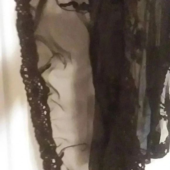 🍭🌹black lace, see-through blouse - Picture 6 of 12